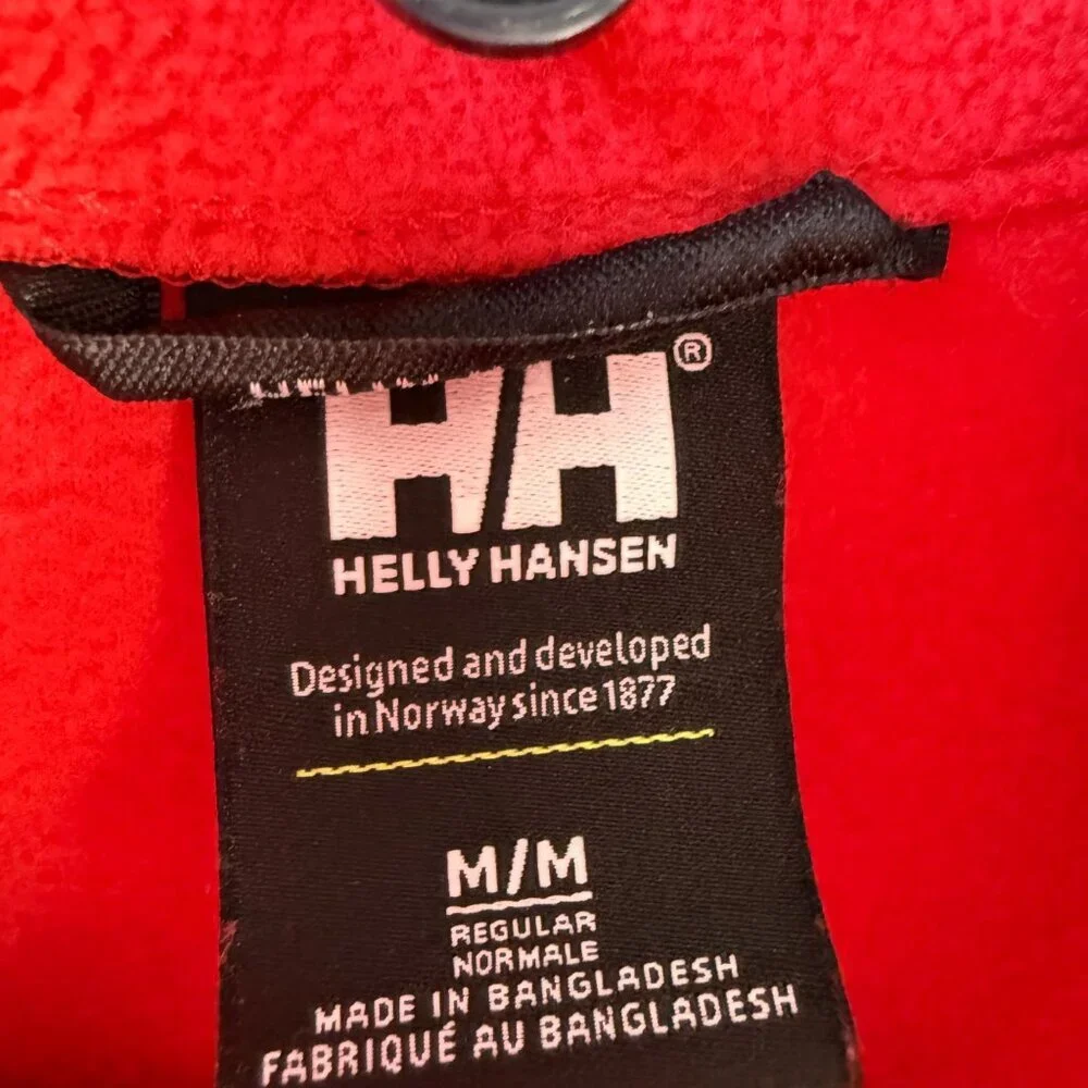 Helly Hansen Mens Daybreaker 1/2 Zip Fleece Pullover 163 Red Size M Outdoors Ski